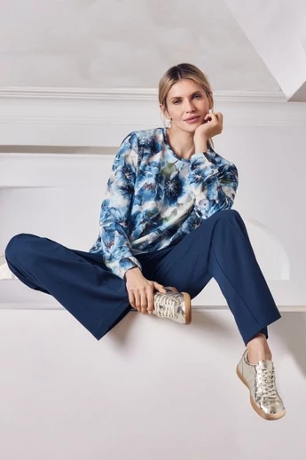 Hajo  hosszú női nadrág, bőszárú gumis derékkal