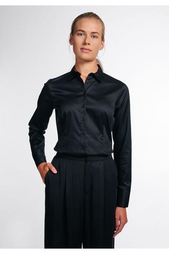 női SLIM FIT, vasaláskönnyített, karcsúsított galléros blúz, COVER SHIRT