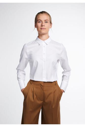 MODERN FIT galléros , női, vasaláskönnyített,magában mintás pamut blúz