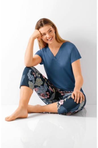 női capri nadrágos szteccs pizsama