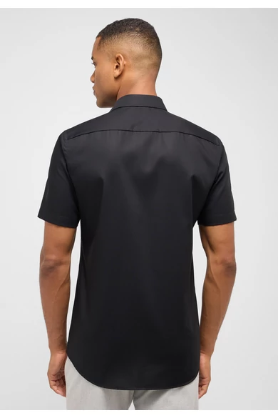 Eterna férfi SLIM FIT rövid ujjú, vasalásmentes poplin ing kent gallérral