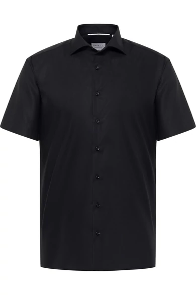 Eterna férfi SLIM FIT rövid ujjú, vasalásmentes poplin ing kent gallérral