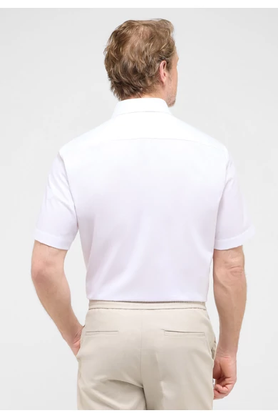 Eterna férfi MODERN FIT, rövid ujjú Natté vasalásmentes ing Kent gallérral