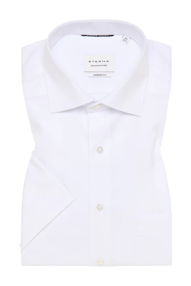 Eterna COVER SHIRT, férfi Modern fit, enyhén karcsúsított rövid ujjú ing, klasszikus kent gallérral, vasalásmentes