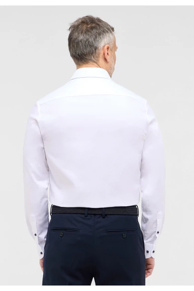 Eterna DYNAMIC COTTON, férfi Slim fit, karcsúsított hosszú ujjú ing, Kent gallérral, vasalásmentes