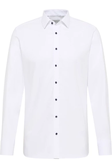 Eterna DYNAMIC COTTON, férfi Slim fit, karcsúsított hosszú ujjú ing, Kent gallérral, vasalásmentes