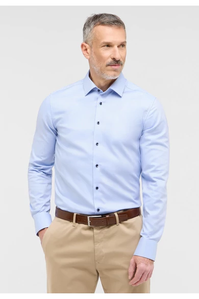 Eterna DYNAMIC COTTON, férfi Comfort fit, hosszú ujjú ing, Kent gallérral, vasalásmentes