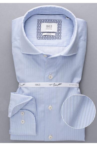 Eterna férfi SLIM FIT, prémium "1863" hosszú ujjú csíkos ing, cápa  gallérral