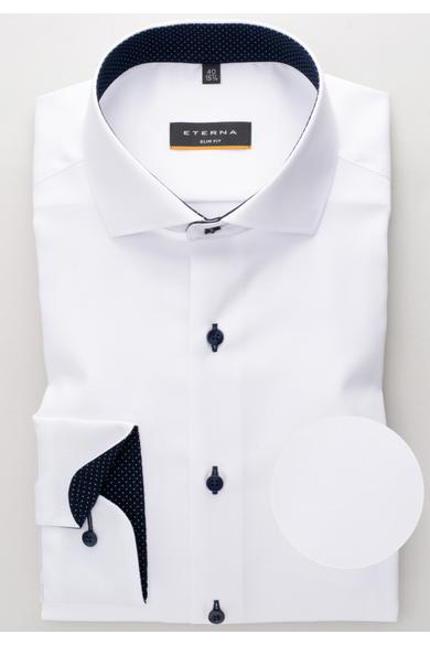 Eterna férfi SLIM FIT hosszú ujjú ing, cápa gallérral, vasalásmentes