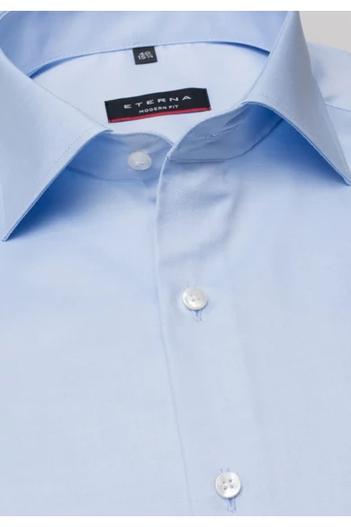 Eterna COVER SHIRT, férfi Modern fit, enyhén karcsúsított hosszú ujjú ing, klasszikus kent gallérral, vasalásmentes