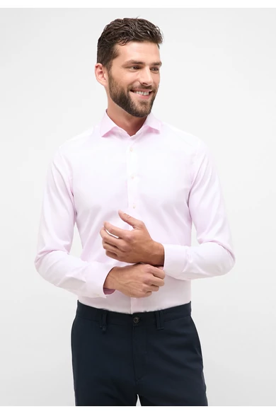 Eterna COVER SHIRT, férfi Slim fit, karcsúsított hosszú ujjú ing, cápa gallérral, vasalásmentes