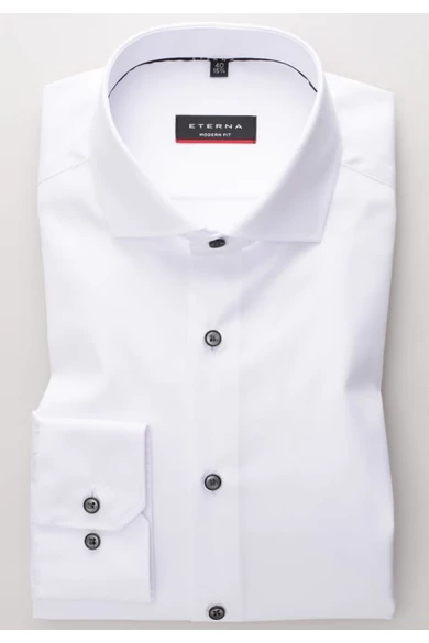 Eterna COVER SHIRT, férfi MODERN FIT hosszú ujjú ing,cápa gallérral, vasalásmentes