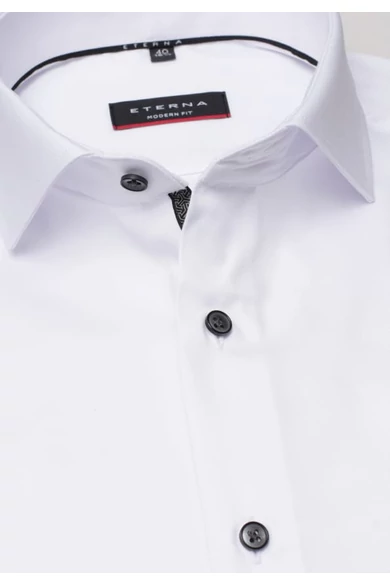 Eterna COVER SHIRT, férfi MODERN FIT hosszú ujjú ing,cápa gallérral, vasalásmentes