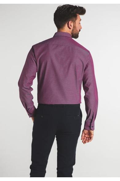 Eterna férfi MODERN FIT, hosszú ujjú kockás ing, legombolható  gallérral,  vasalásmentes